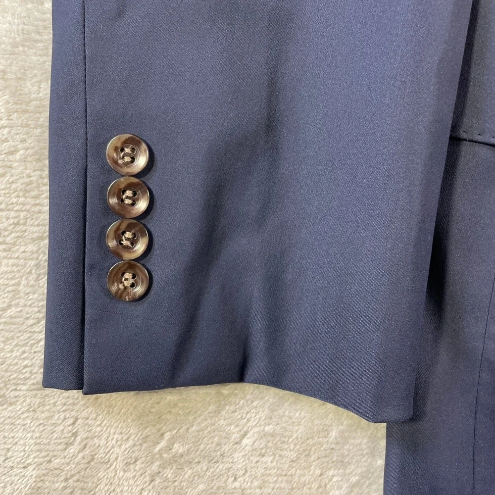 Cremieux Loro Piana Blazer Sport Coat Mens 40R Blue‎ T Way Wool Silk Vented